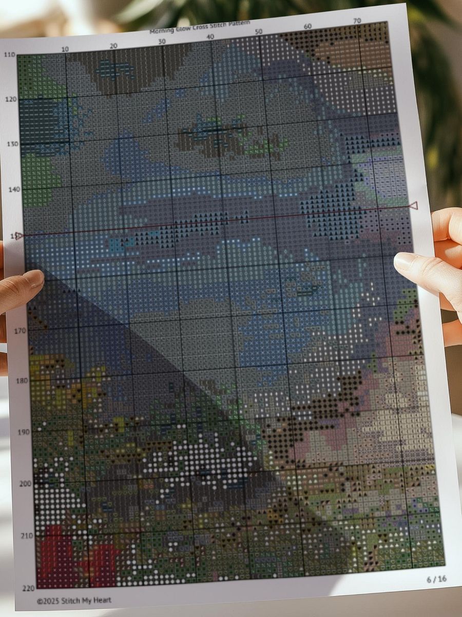 Morning Glow Cross Stitch Pattern product image (5)