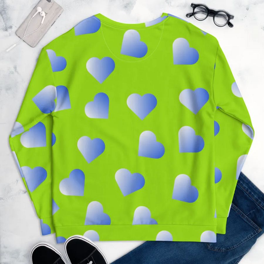 Love Pattern 2 All Over Print Unisex Sweatshirt product image (9)