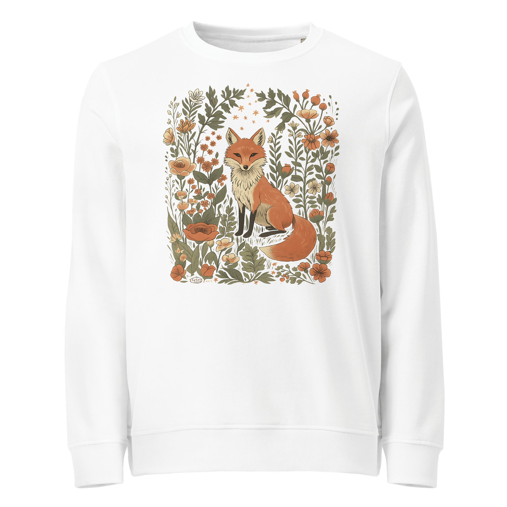 Floral Fox Organic Sweatshirt product image (1)
