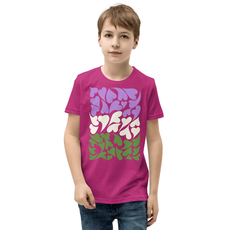 Nestled PRIDE Genderqueer T-shirt (Youth)