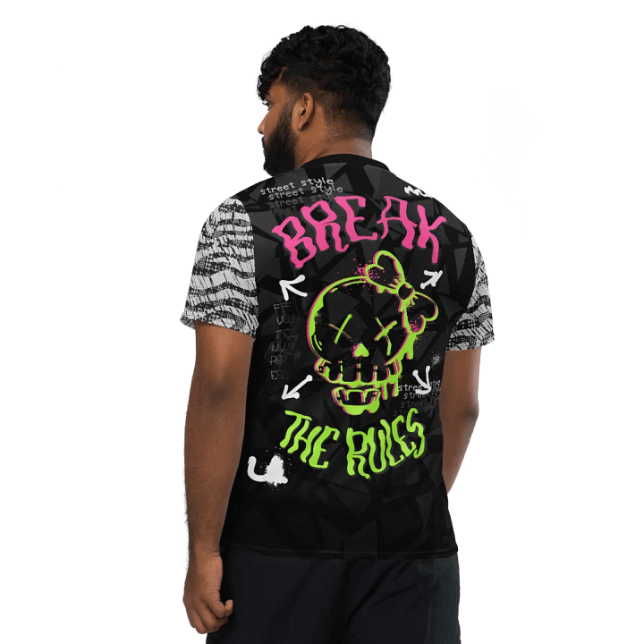 Break the rules | Recycled Unisex Sports Jersey product image (1)