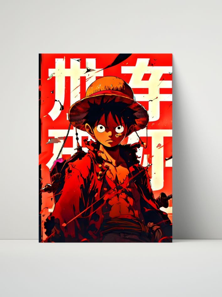 Monkey D. Luffy 8"x10" Metal Print – The Pirate King's Resolve product image (1)