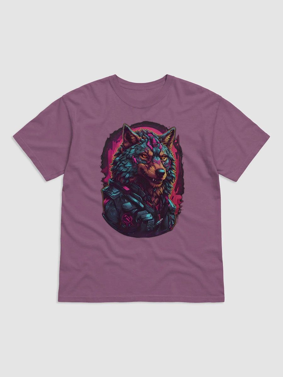 Neon Wolf Cyberpunk T-Shirt product image (3)