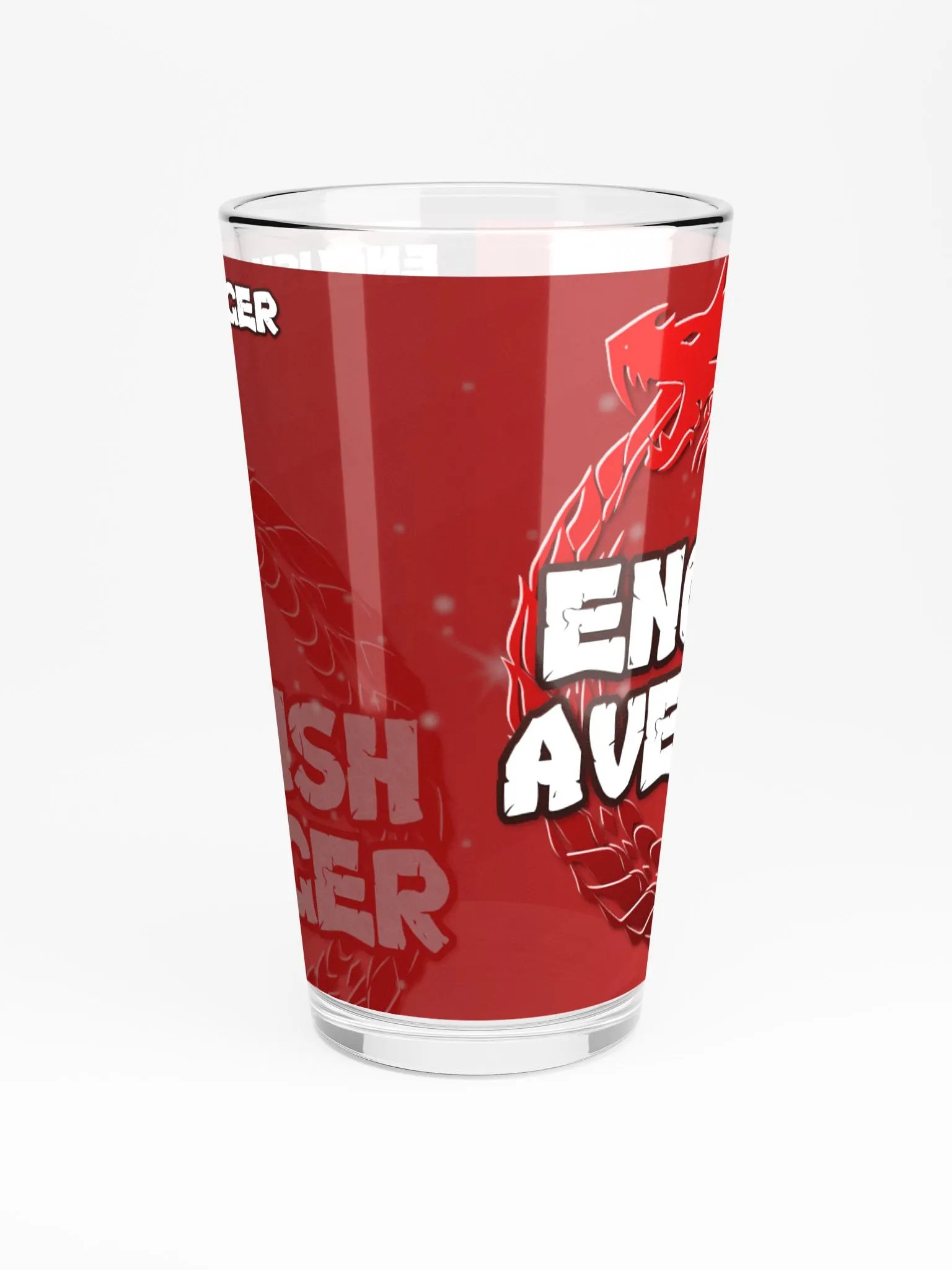 Copy of English Avenger Logo Graphic Pint Glass product image (3)