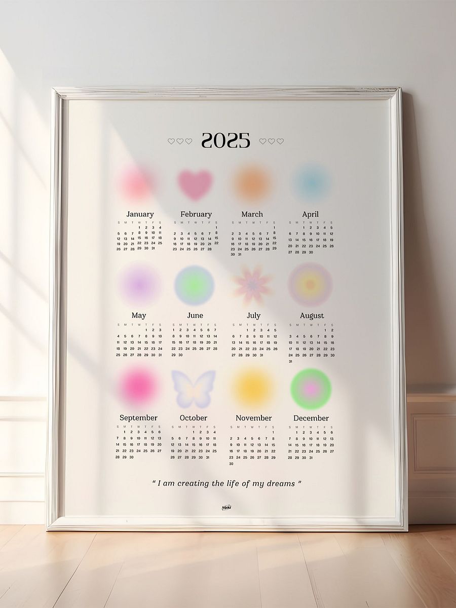 Cute Gradient 2025 Calendar product image (4)