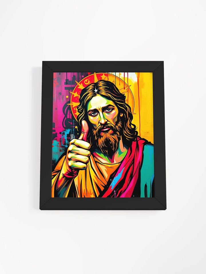 J DOg says Smoke the green, crack is whack, framed print, pop art product image (1)