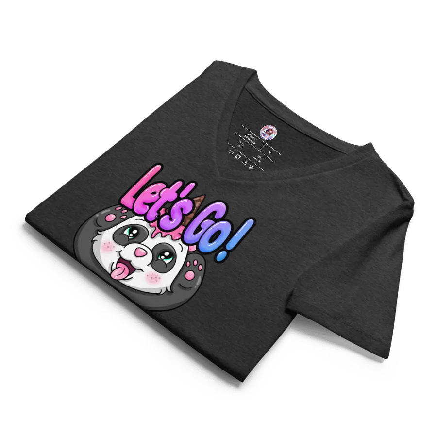 Let's Go Panda V-Neck Shirt product image (34)