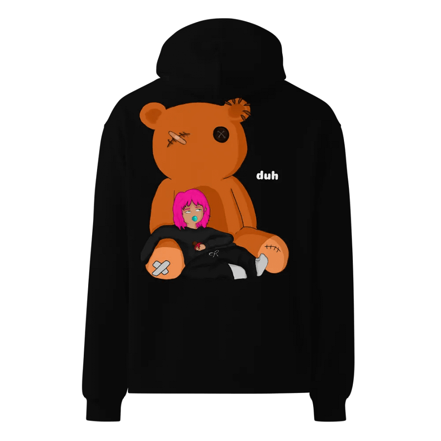 Abstract Monochrome Oversized Hoodie product image (19)