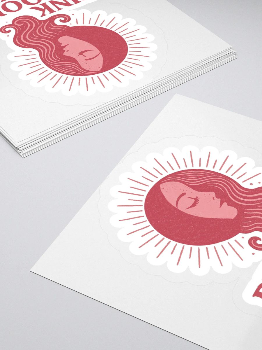 Pink Moon Rising Sticker product image (4)