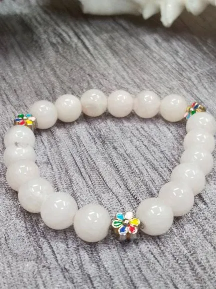 Rose Quartz Bracelet, Rose Quartz Crystal Bracelet product image (1)