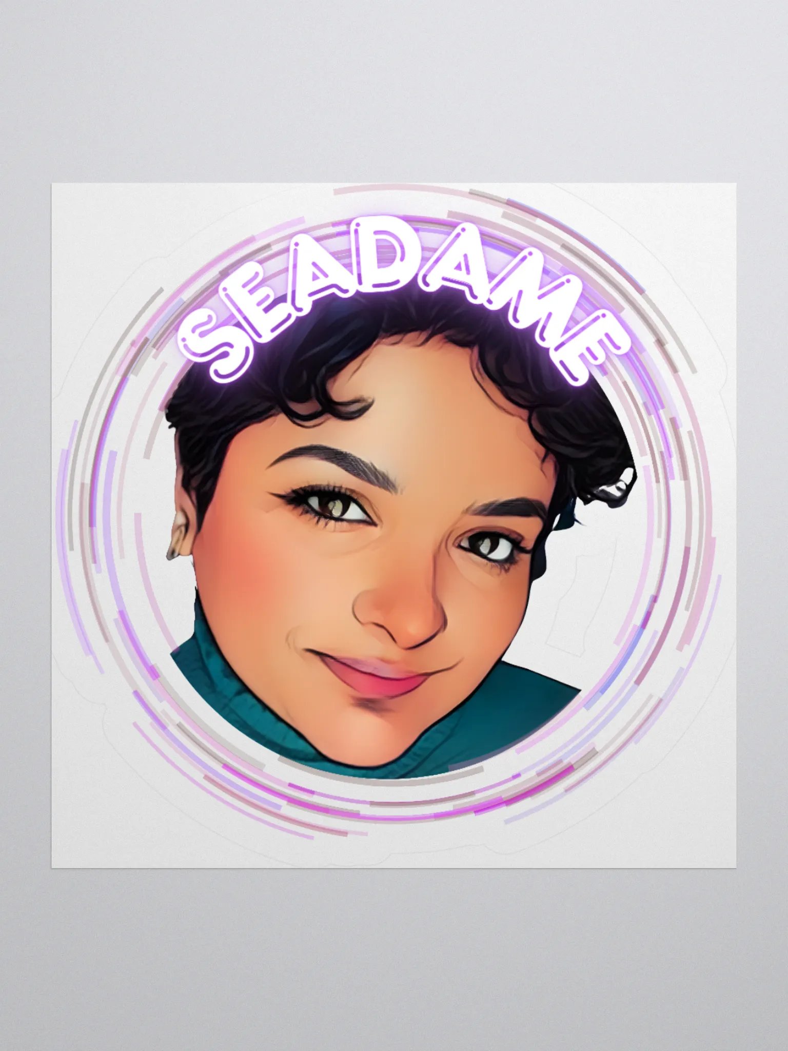 SeaDame - Self-Portrait Logo Sticker product image (1)