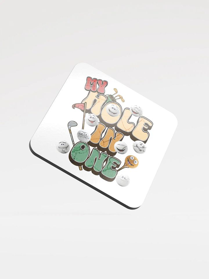 My Hole In One Smiling Golf Balls Coaster Set product image (1)