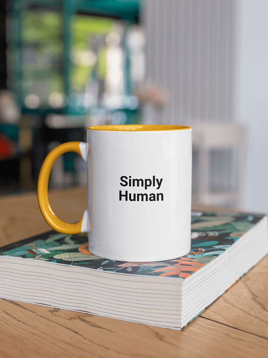 “Simply Human" My Vibe Ceramic Mug With Color product image (1)