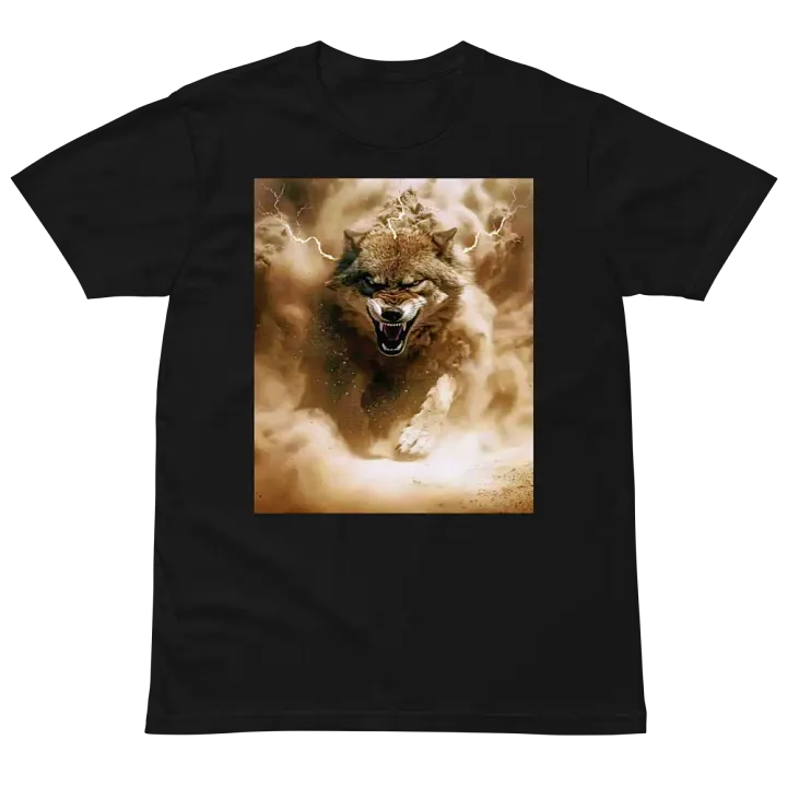 Thunderous Storm Wolf Unisex Tee product image (2)