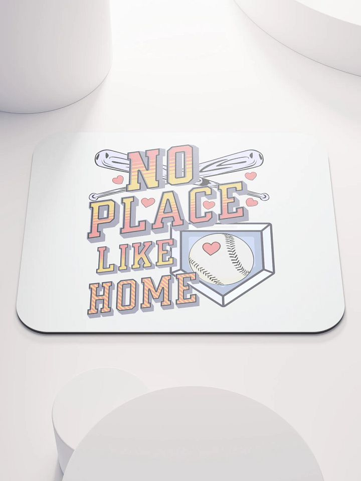 No Place Like Home Baseball Run Hearts Mouse Pad product image (2)