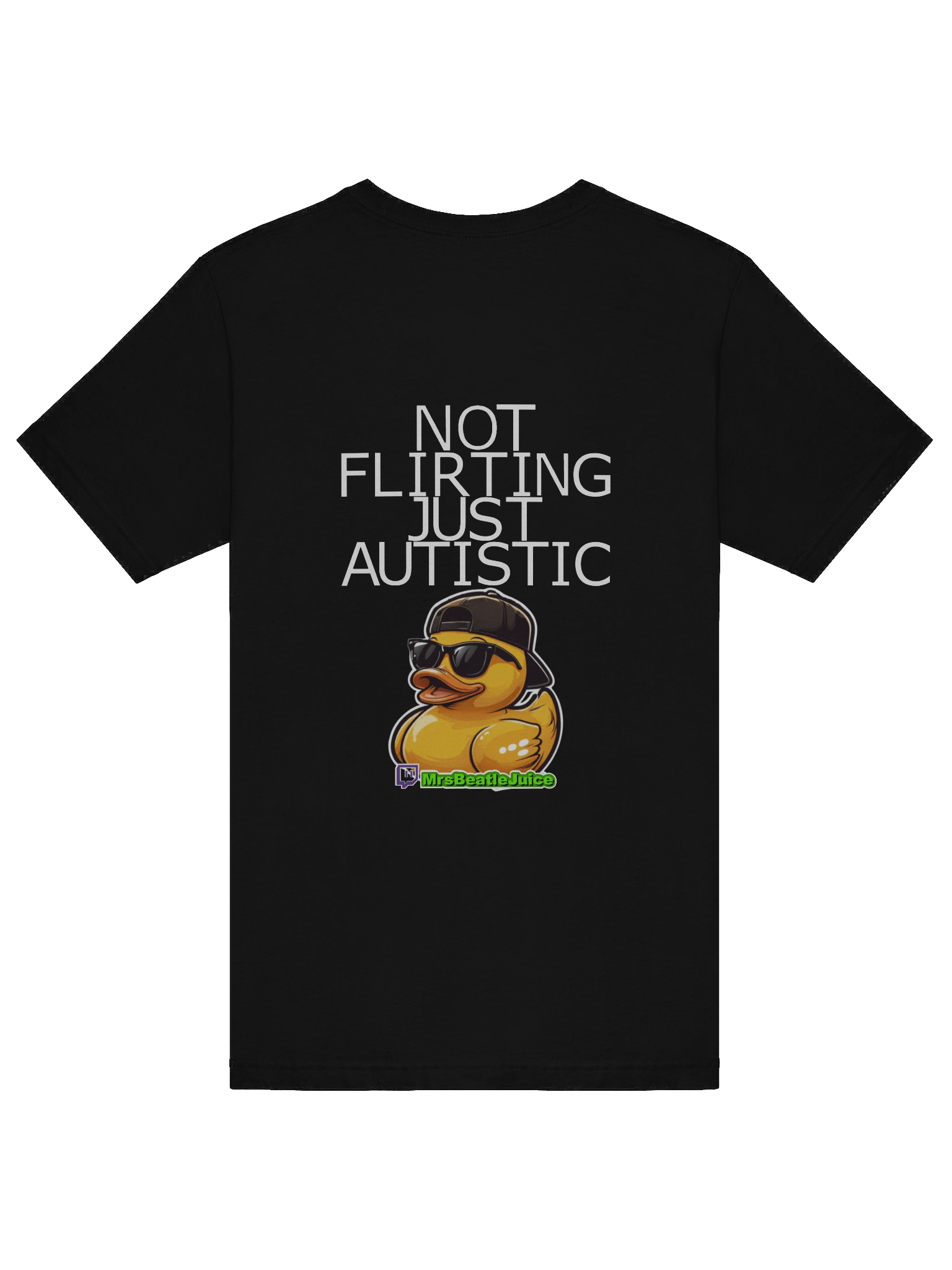 NOT FLIRTING!! - Black Tee product image (6)