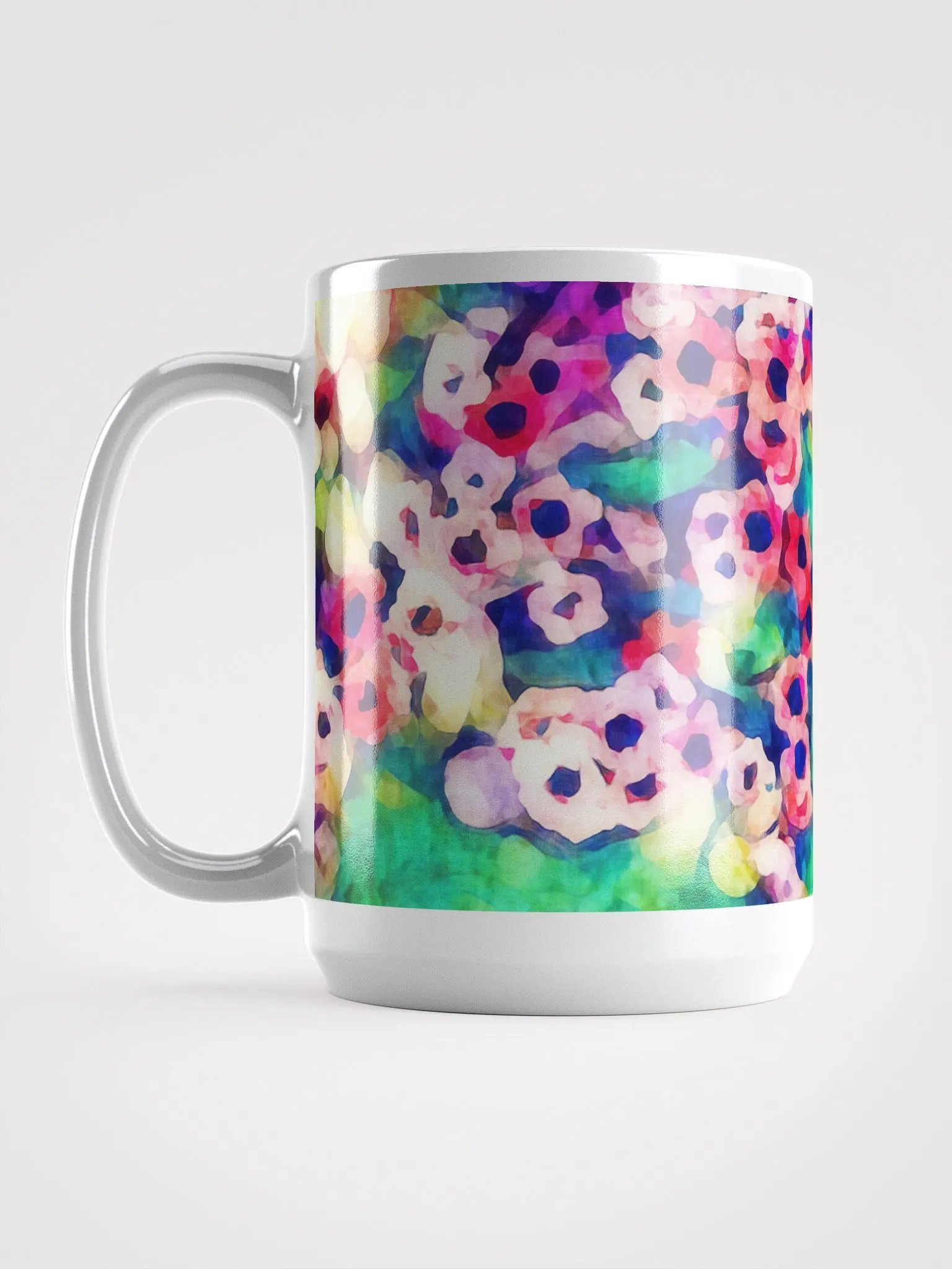 Abstract Graphic | White Coffee Mug | Tea Tree Floral product image (1)