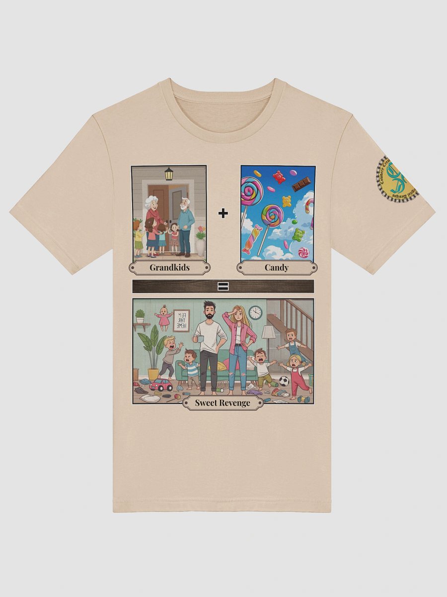 Grandkids + Candy = Sweet Revenge (Both) Bella+Canvas Supersoft T-Shirt Colors (7) product image (5)