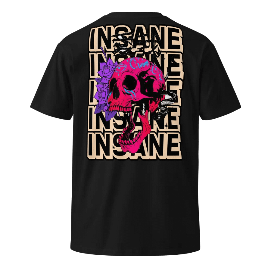 Insane Skull and Roses Graphic Tee product image (11)