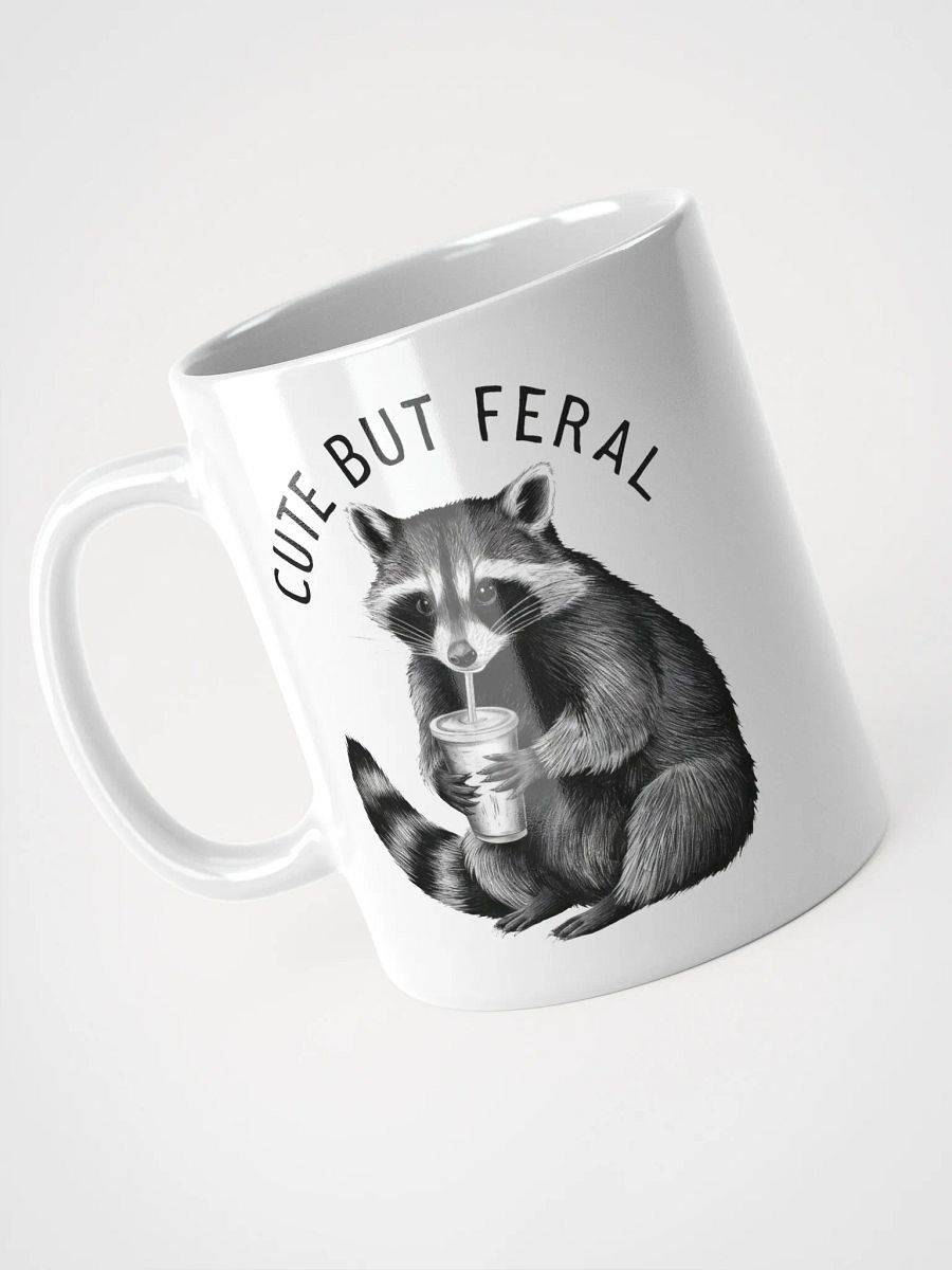 Cute But Feral Raccoon Mug product image (8)