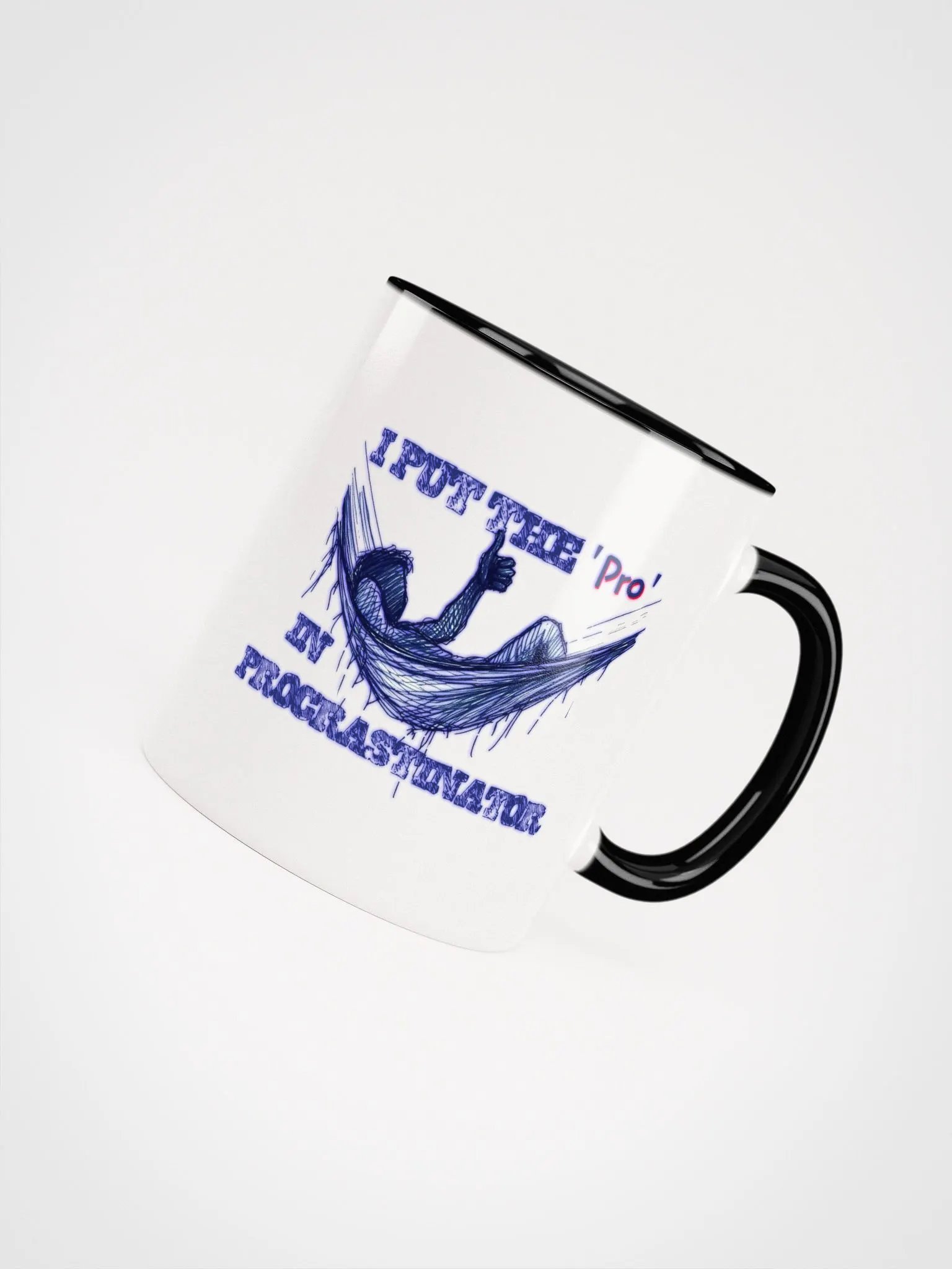 I Put the "Pro" in Procrastinator Ceramic Mug with Color Inside product image (53)