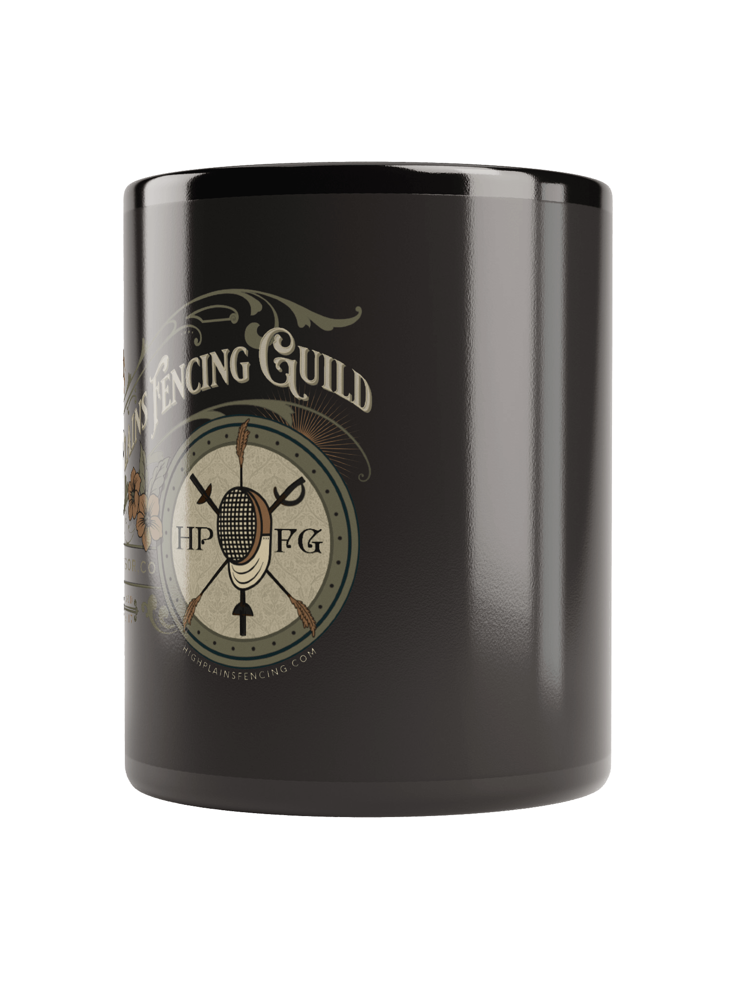 HPFG Vintage Style Emblem Black Mug product image (6)