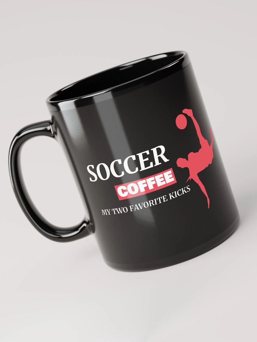 Dynamic Red Silhouette Soccer Coffee Mug product image (1)