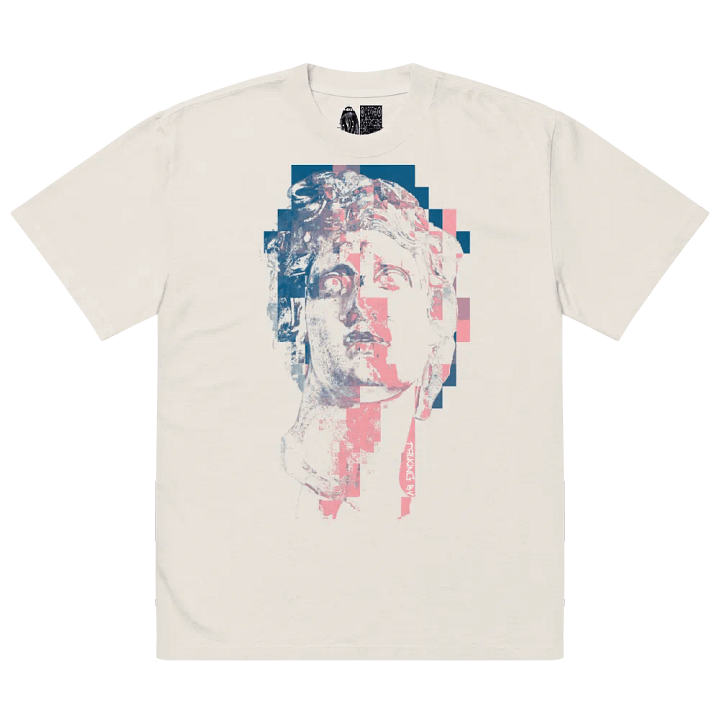 Pink Macintosh Plus Glitched Floral Shoppe Oversized Faded T-Shirt product image (2)