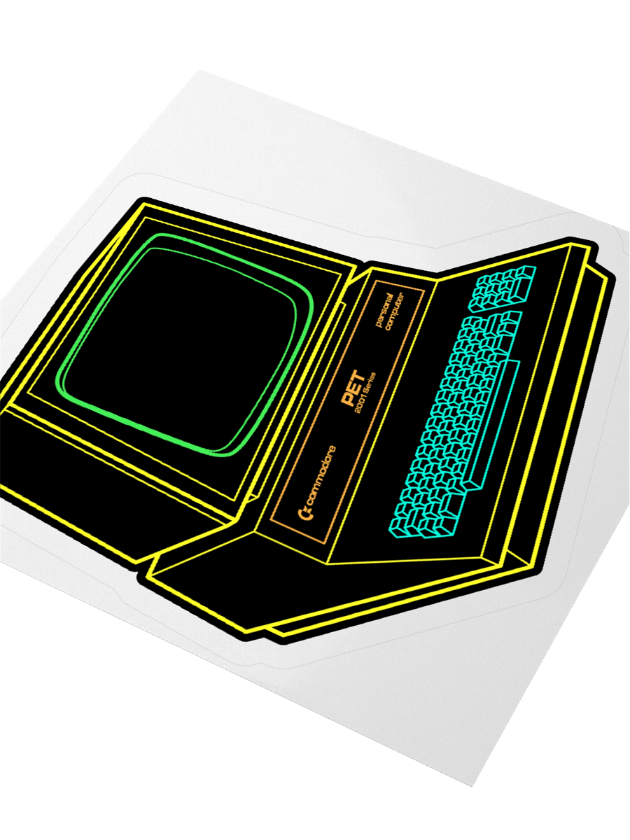 Commodore PET Computer Line Art Sticker product image (8)