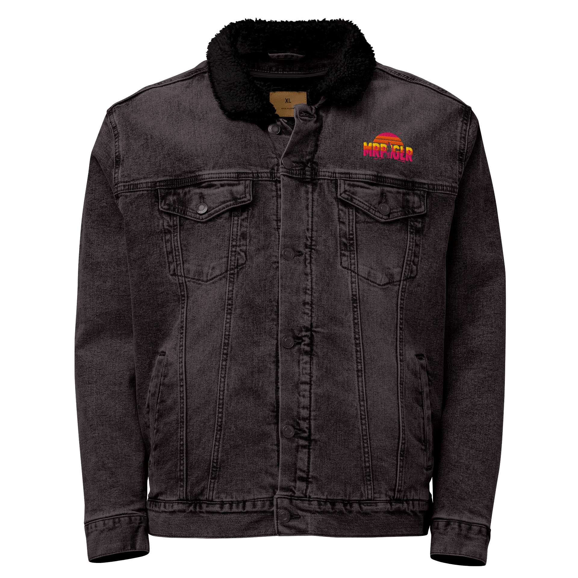 Sunset Silhouette Unisex Denim Jacket product image (1)