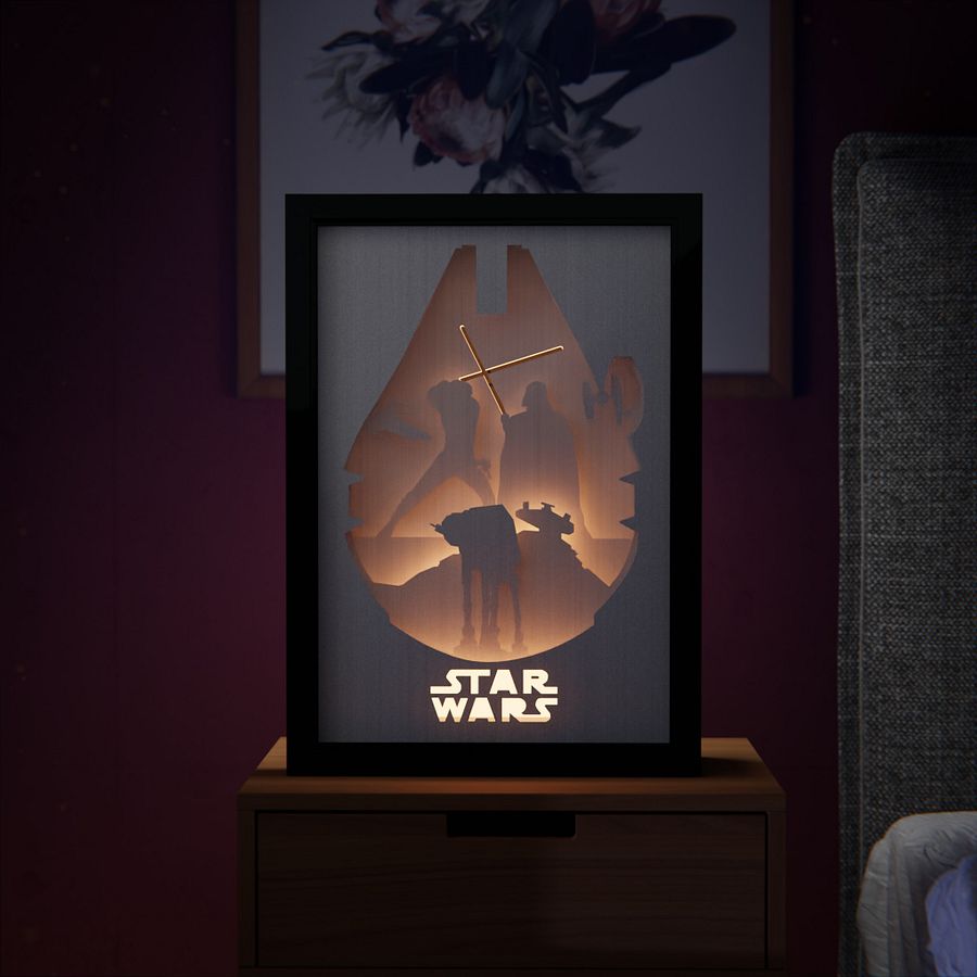 Starwars Lightbox template 2 in 1 -PDF PNG SVG DXF + Video Tutorial product image (4)