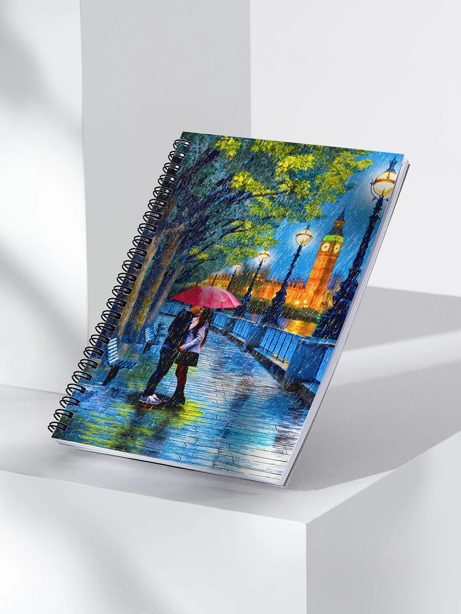 Kiss In The Rain - London River Thames Spiral Notebook product image (3)