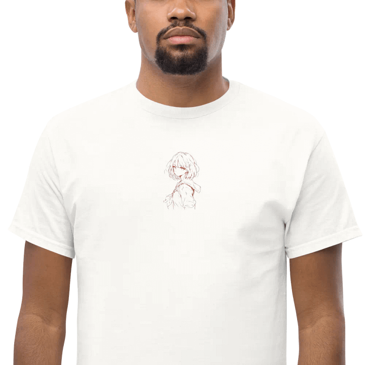 Minimalistic Anime Heavyweight Embroidered T-Shirt product image (2)