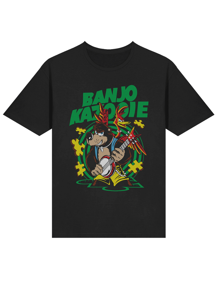Banjo-Kazooie – Retro Puzzle Duo Remix – Gildan Softstyle T-Shirt product image (2)
