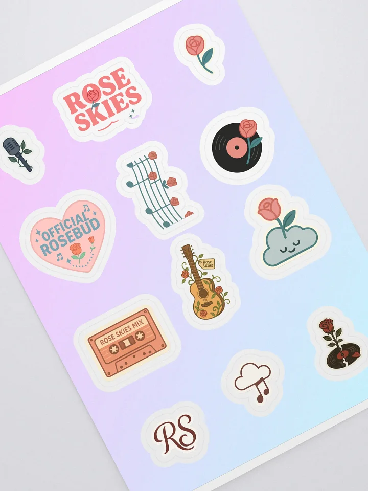 Musical Blooms Sticker Sheet product image (1)