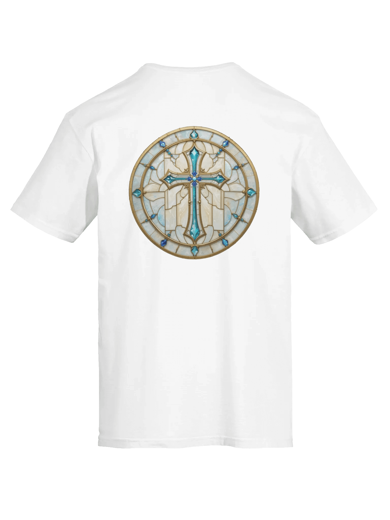 Divine Cross Stained Glass T-Shirt product image (4)