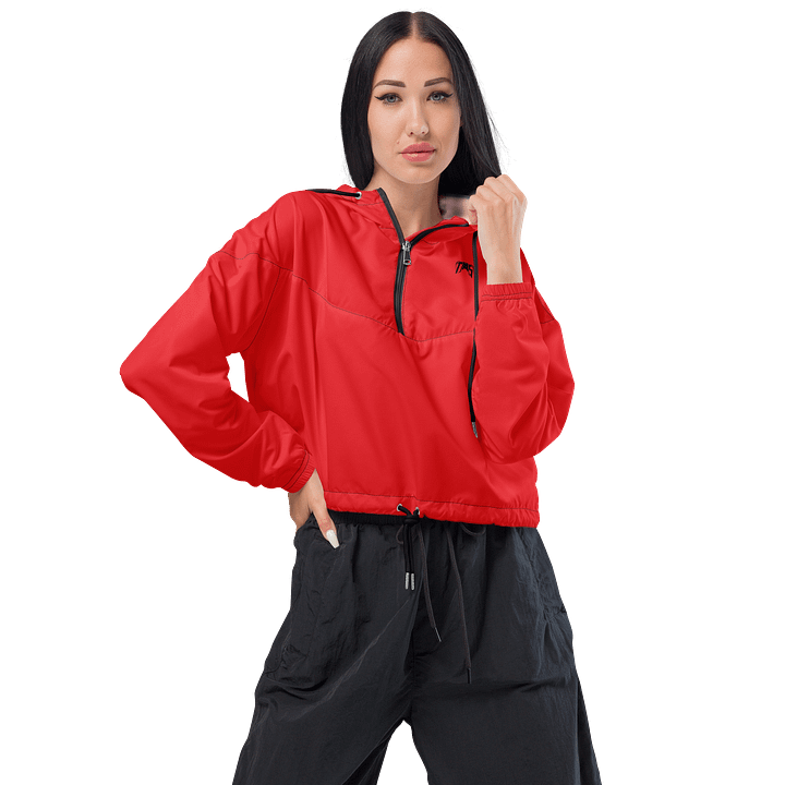 Women's Cropped Windbreaker (Red) product image (1)