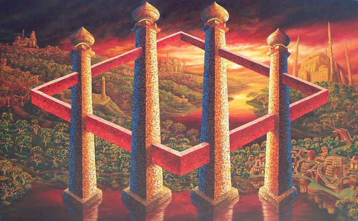 "Nonimpossible Minaret" Painting by Deni Je product image (1)