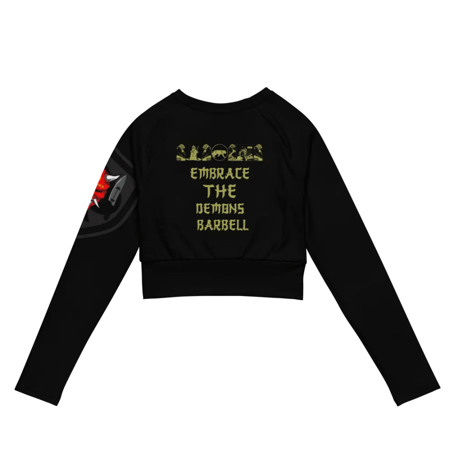 women oni crop top long sleeve (BLXK) product image (7)
