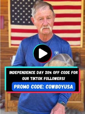TIKTOK SHOP PROMO CODE: COWBOYUSA for 20% off anything in the store - subtotal $45+ FREE SHIPPING at $50! Offer expires 7/6/2025. Happy Independence Day! We are grateful every day to be able to make a living doing what we love in this FREE country. As always, I tip my hat to those who have fought and sacrificed to bring us freedom & prosperity for generations before and to come.  #independenceday #cowboycooking #dealsforyoudays #usa #bbqtiktok #dutchovencooking #sweetandspicymustard #cookbooks