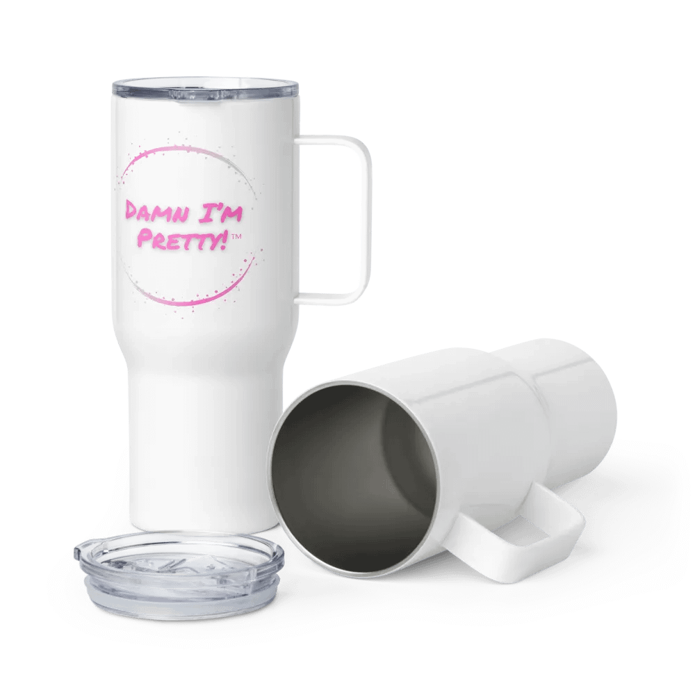 Damn I'm Pretty Travel Mug - Pink product image (7)