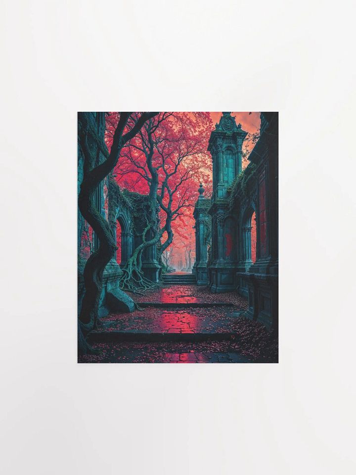 Crimson Ruins Matte Poster product image (3)