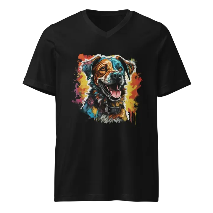 Joyful Pup Splash V-Neck Tee product image (1)