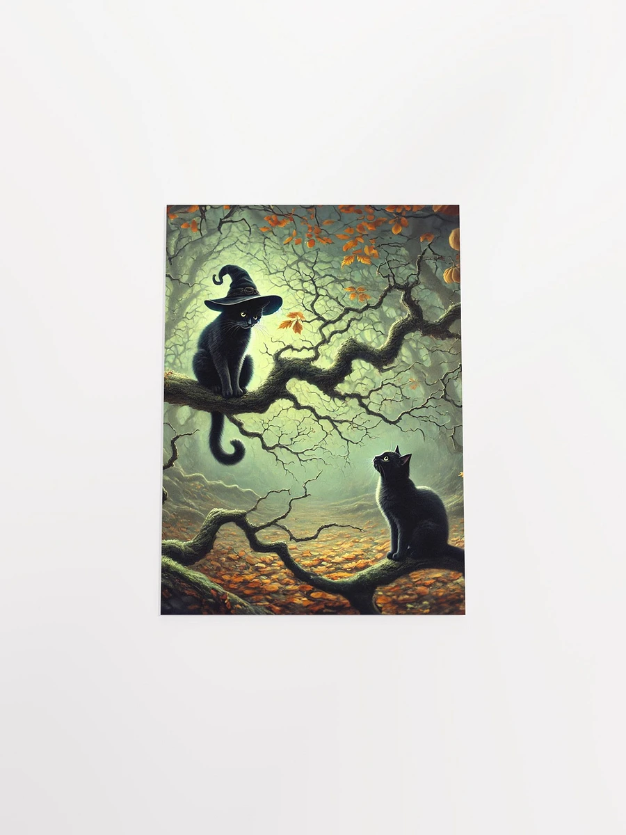 Meeting the Master- Black Cats Fantasy Premium Matte Poster product image (4)