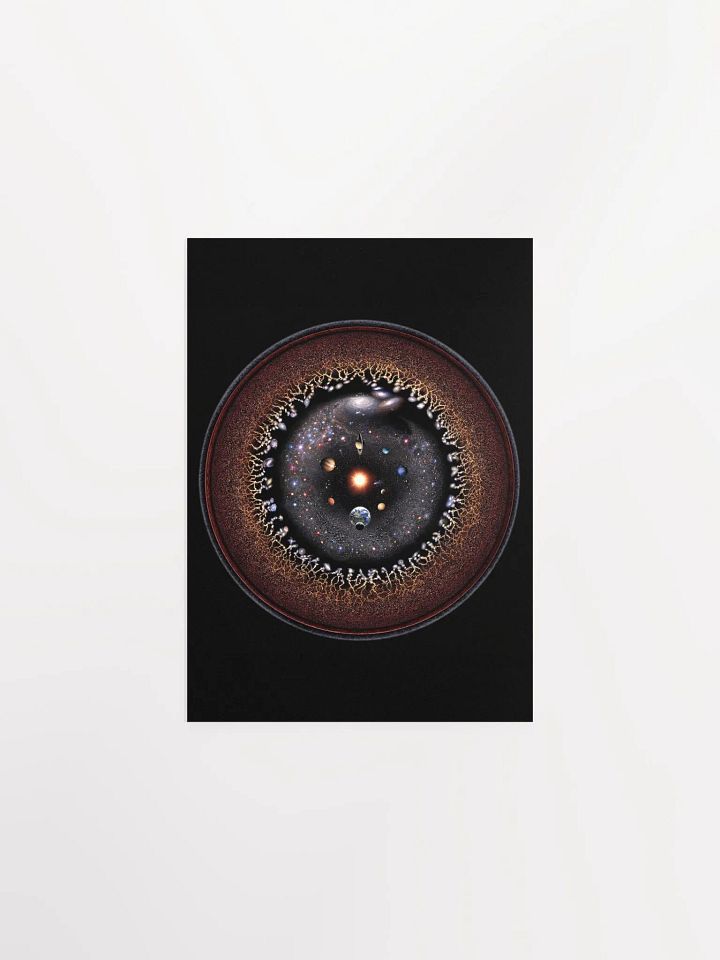 Observable Universe Logarithmic Illustration Poster product image (7)