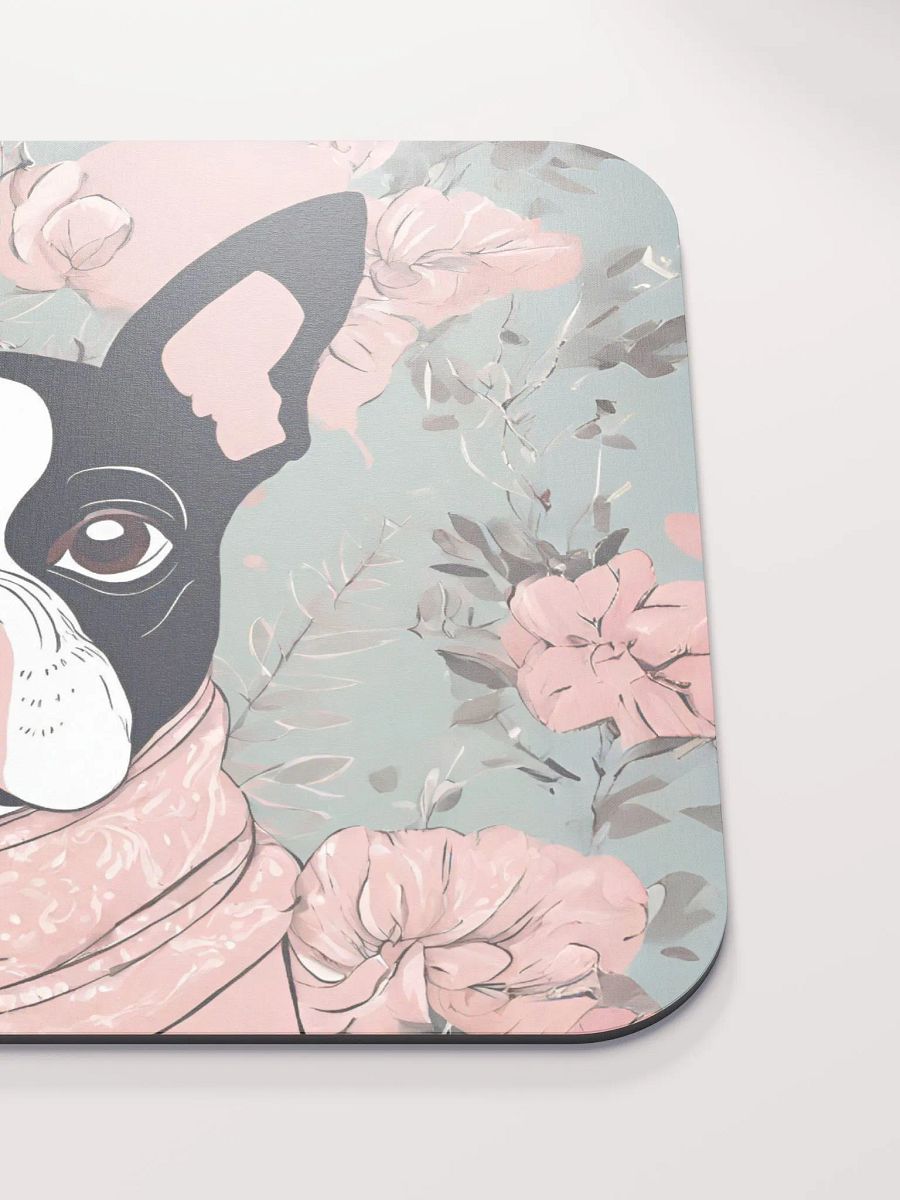 Floral Boston Terrier Mouse Pad product image (6)