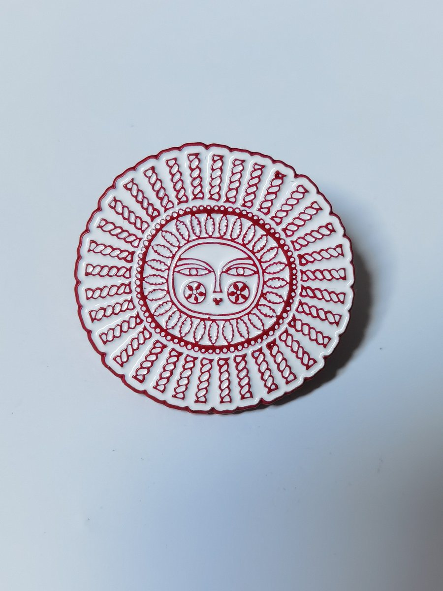 Pasta Grannies Sun Enamel Pin - Pre-Order product image (1)