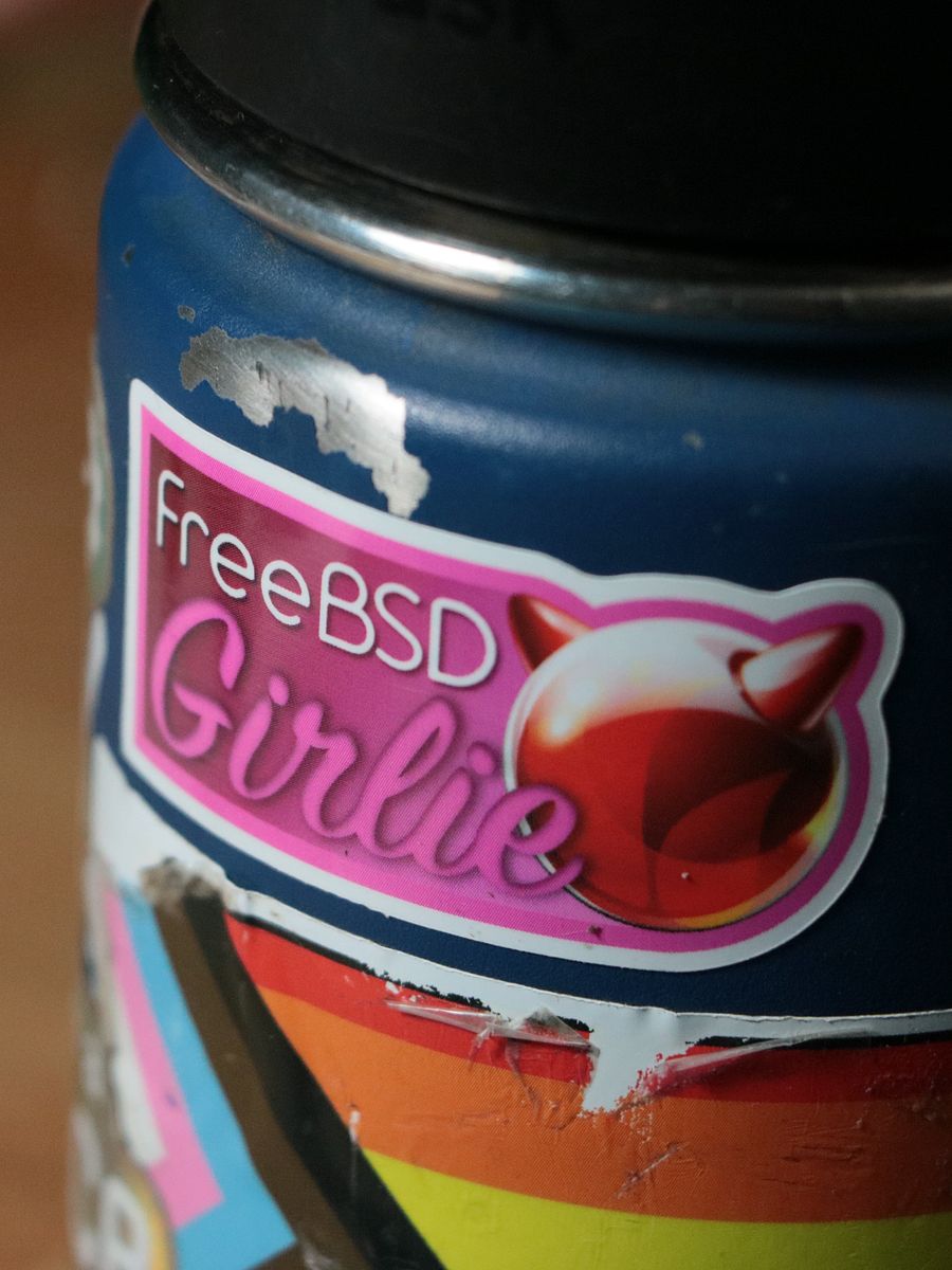FreeBSD Girlie Sticker product image (1)