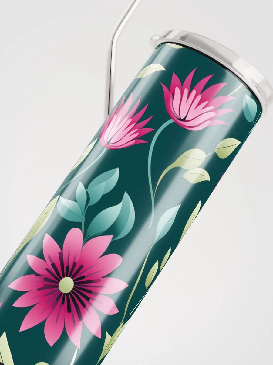 Elegant Green Floral Fantasy Stainless Steel Tumbler product image (5)