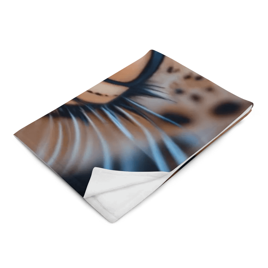 Big Cat Cheetah Face Throw Blanket product image (4)